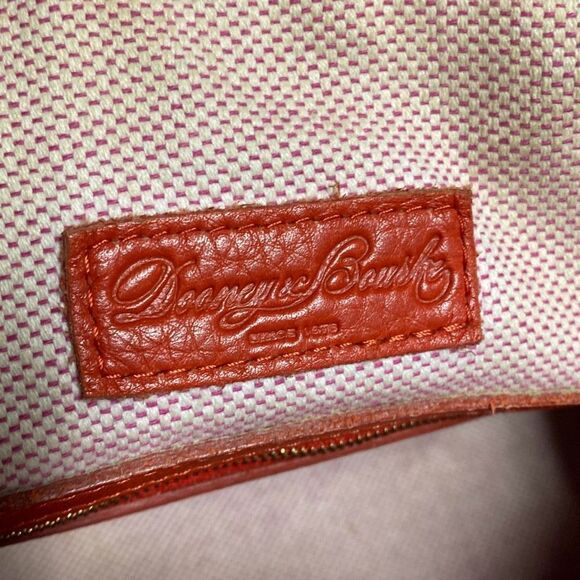 Dooney & Bourke Red Dillen Leather Satchel Handbag Shoulder Bag - Picture 11 of 14